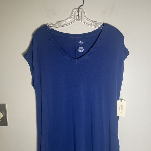 St John’s Bay Dress New with Tags Blue White Tie Dyed Summer Active Women Size S - Picture 2 of 7